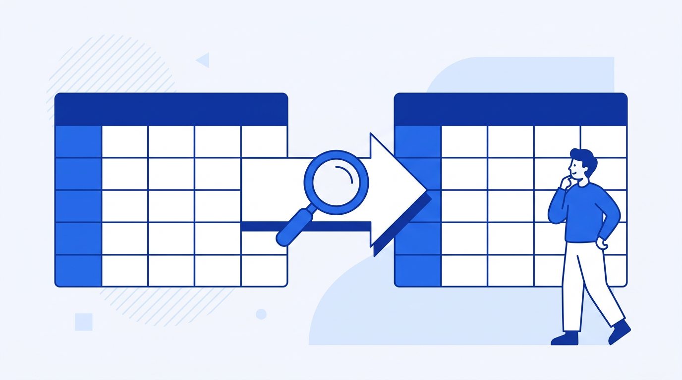 Illustration of VLOOKUP formula pulling data across multiple Google Sheets tabs